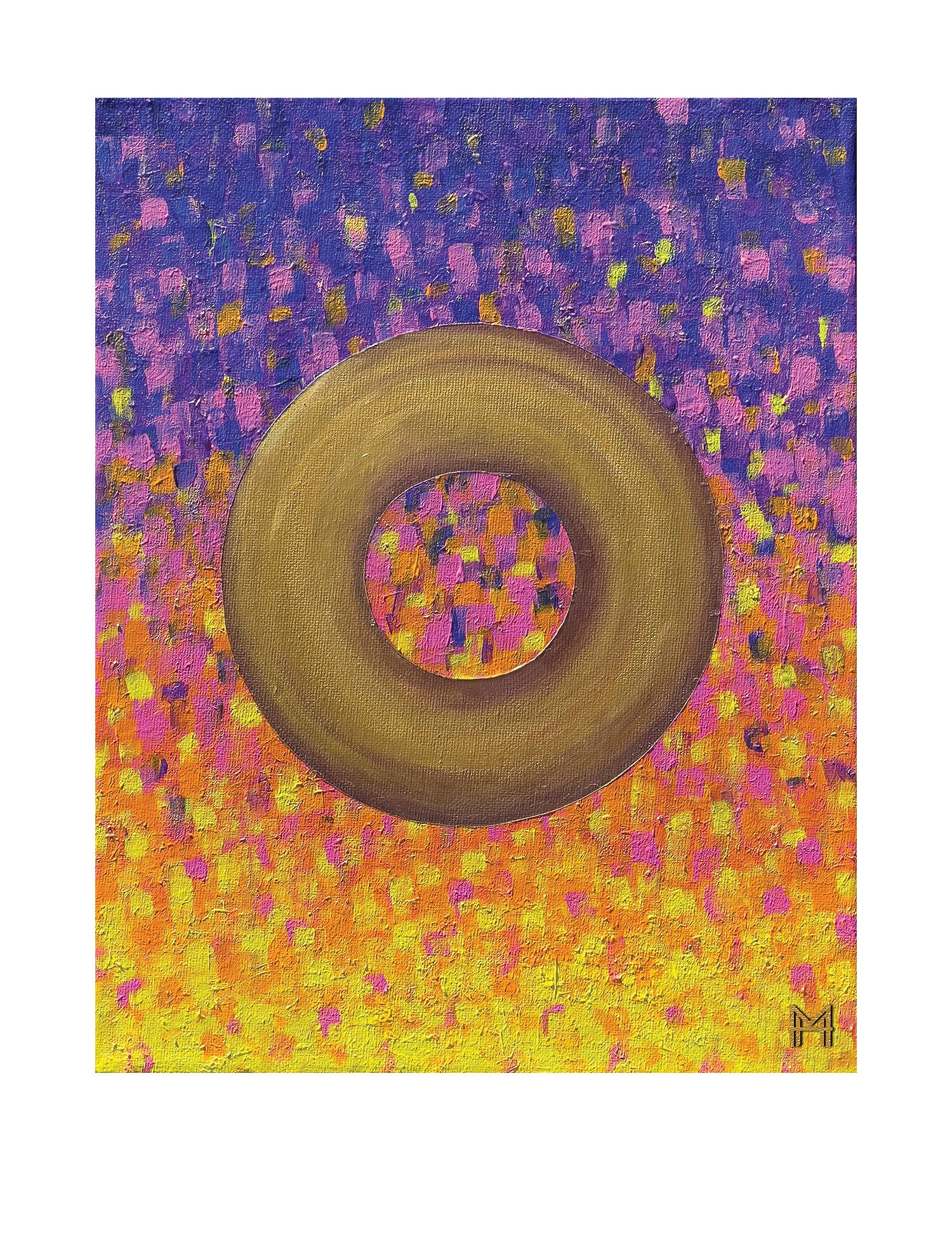 Golden Orbit 5x6 Print by Molly Hark