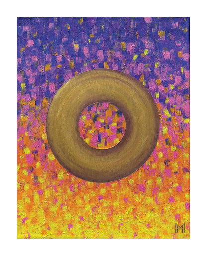 Golden orbit 12x15 Print by Molly Hark