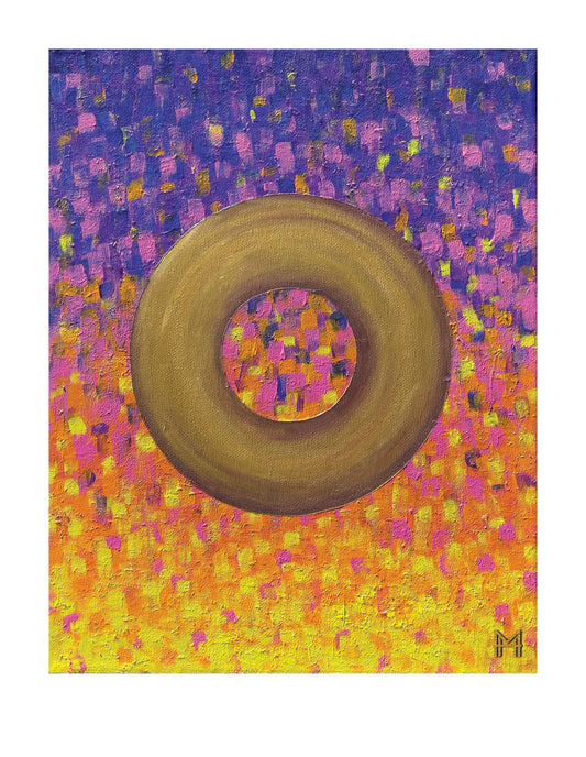 Golden orbit 12x15 Print by Molly Hark