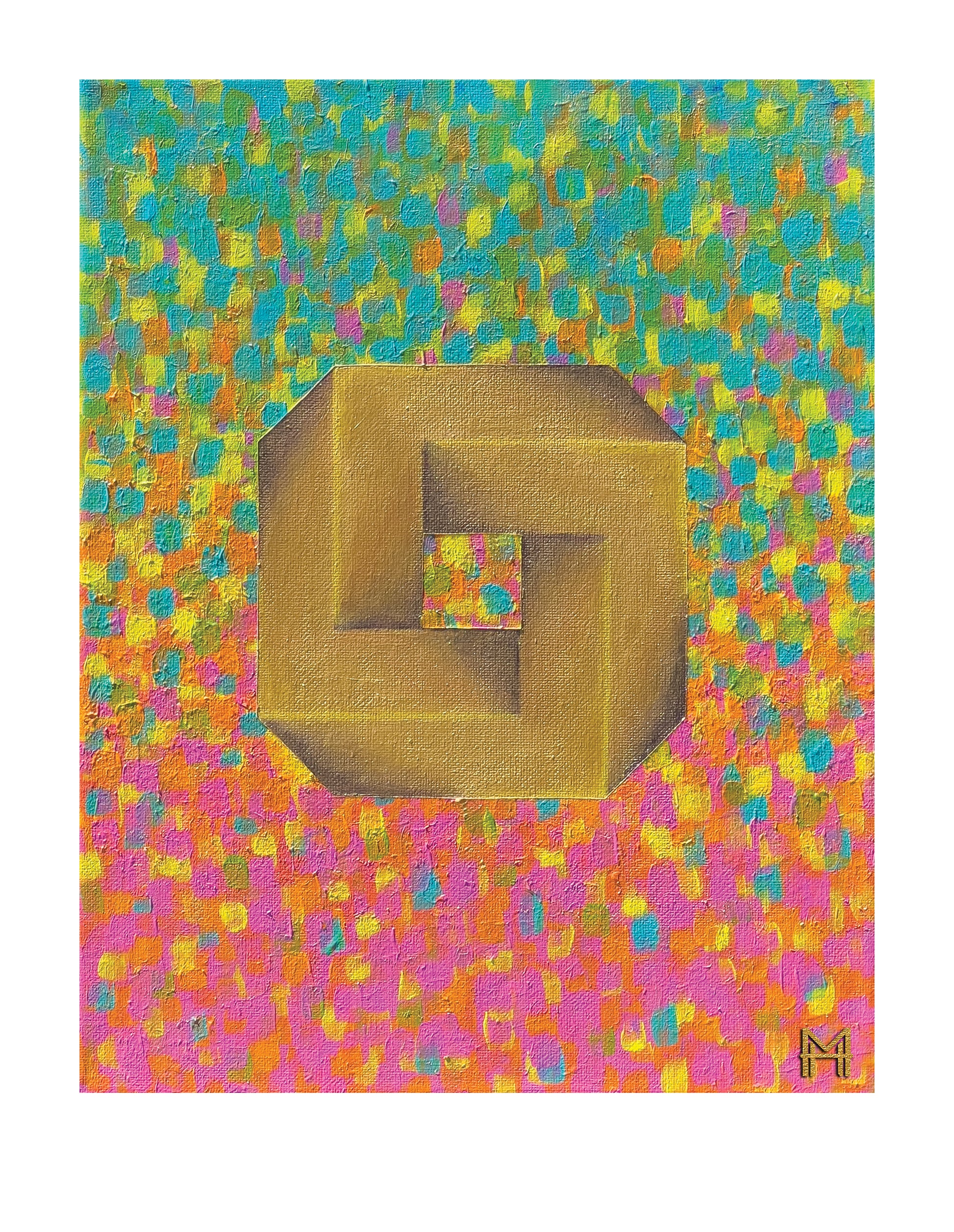 Guilded Path 12 x 15  Print By Molly Hark 