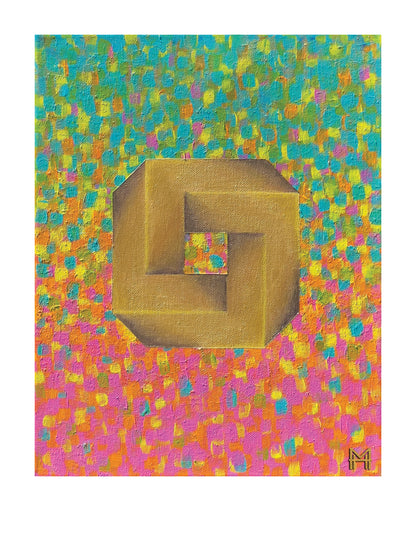 Guilded Path 12 x 15  Print By Molly Hark 