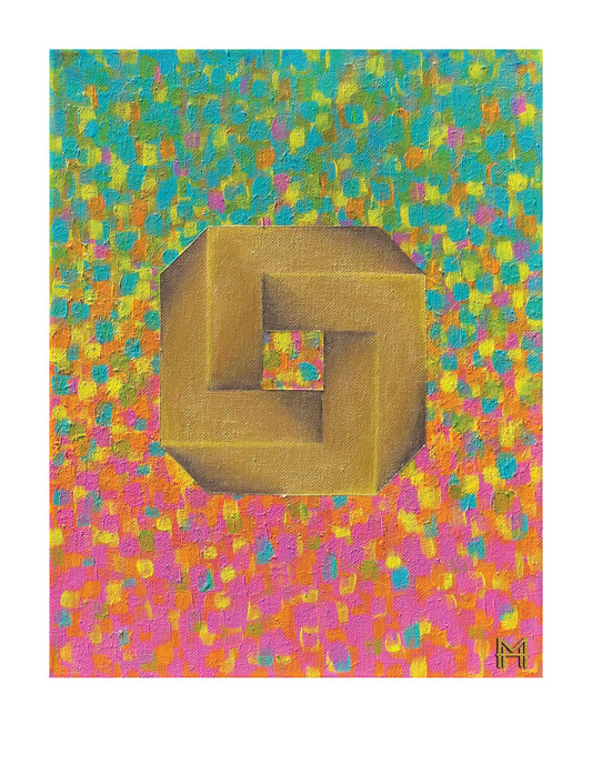 Guilded Path 12 x 15  Print By Molly Hark 